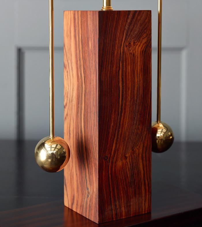 TWO WAY TABLE LAMP, BRASS BALL SERIES BY LIKA MOORE